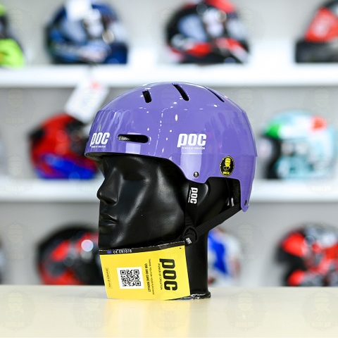 Nón Bảo Hiểm POC P05 Freesize FREESHIP - Tím Bóng