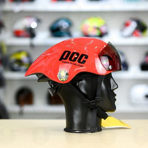 Nón Thể Thao POC P01 FREESHIP - Đỏ Carot Bóng