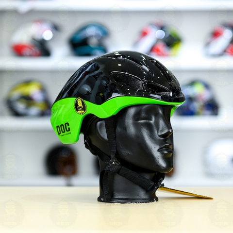 Nón Thể Thao POC P02 Đen Xanh Lá Bóng FREESHIP