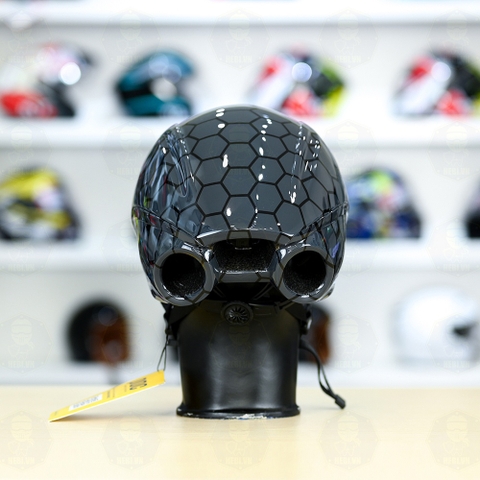 Nón Thể Thao POC P02 Tổ Ong Đỏ Bóng FREESHIP