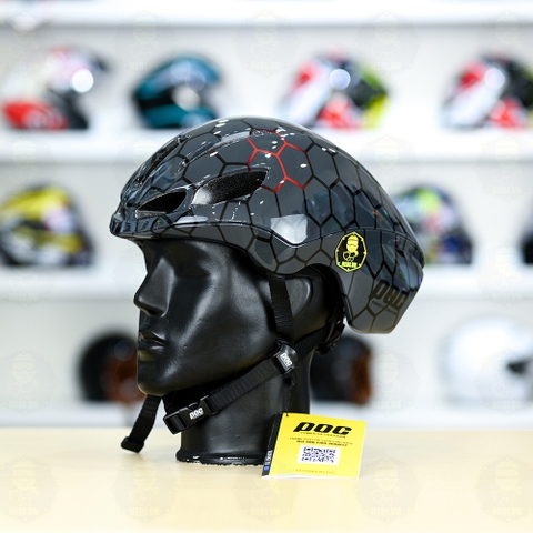 Nón Thể Thao POC P02 Tổ Ong Đỏ Bóng FREESHIP