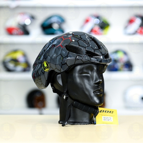 Nón Thể Thao POC P02 Tổ Ong Đỏ Bóng FREESHIP