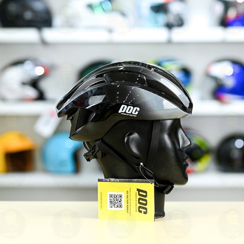 Nón POC P15 2022 FREESHIP - Đen Xám Bóng