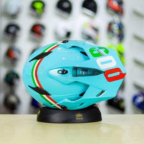 Nón Dual Sport POC POWER Xanh Ngọc Leopard FREESHIP