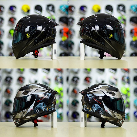 Tem Decal Honda Winner Xám Đen Cho Yohe 978 plus & Roc 01 - Không Nón - FREESHIP