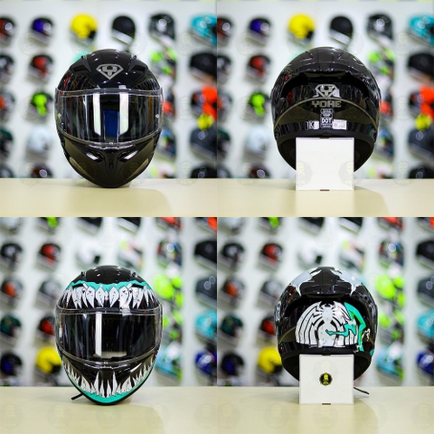 Tem Decal Venom Version 2 Mint Độc tố Cho Yohe 978/ROC 01 - Không Nón - FREESHIP