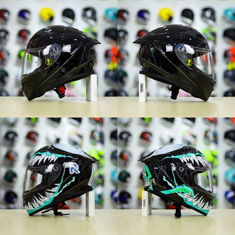 Tem Decal Venom Version 2 Mint Độc tố Cho Yohe 978/ROC 01 - Không Nón - FREESHIP