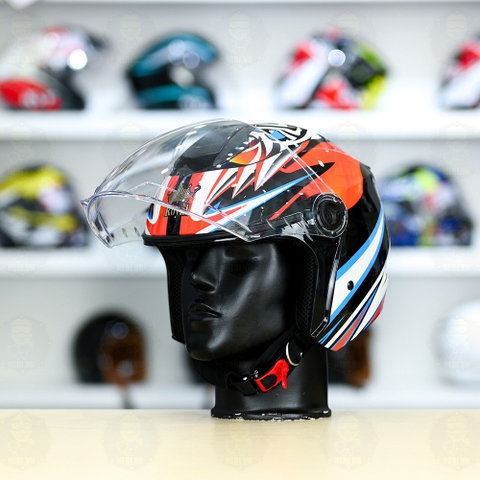 Mũ 3/4 Royal XH01 Basani Con Hổ Freeship