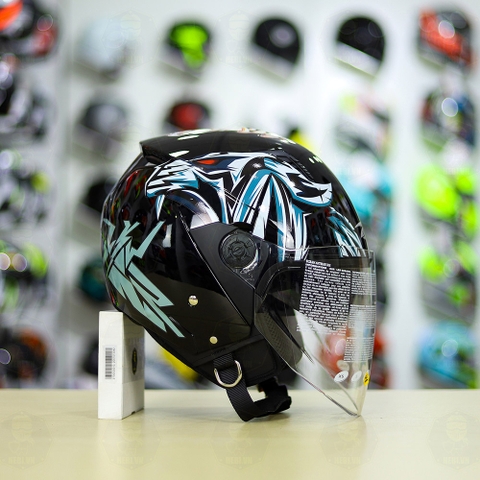 Mũ 3/4 Zeus 205 + Dán Tem Kurama FREESHIP