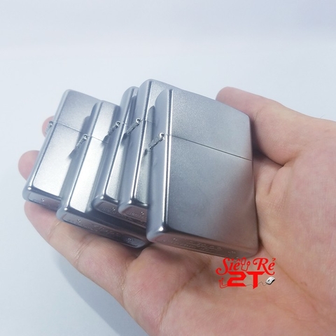 Vỏ Zippo Satin Chrome 205 Chính Hãng