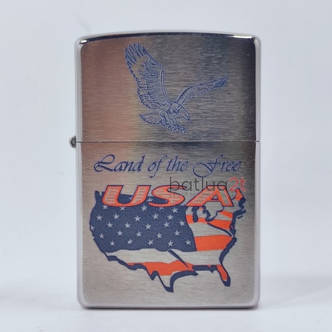 Zippo 200 Chủ Đề Eagle USA Map 2019