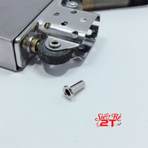 Chốt tán bánh xe xỏ chỉ Zippo mạ chrome - Chốt tán xỏ chỉ mạ chrome Bật Lửa 2T Chốt Tán Bánh Xe Xỏ Chỉ Zippo Mạ Chrome - Chốt Tán Xỏ Chỉ Mạ Chrome Bật Lửa 2T