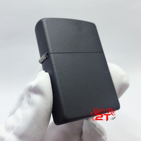 Bật lửa Zippo Black Matte 218 Chính Hãng - Zippo Sơn Đen Tỉnh Điện (Newbox)