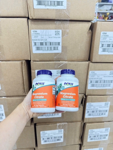 NOW Foods Magnesium Citrate 120 viên
