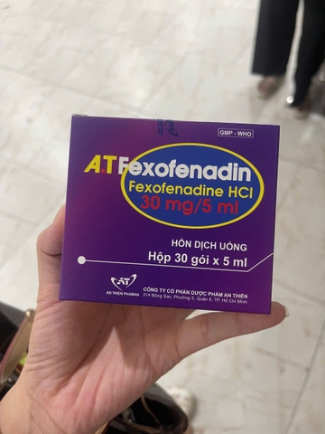 A.T Fexofenadin 30mg/5ml (30 gói)