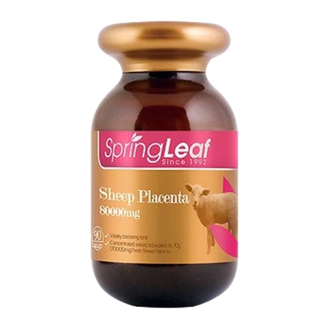 Nhau thai cừu Spring Leaf Sheep Placenta 80000mg 90 viên