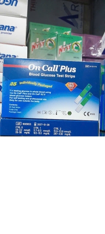 Que thử tiểu đường On Call Plus 25 que