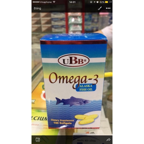 Omega 3 UBB 100 viên