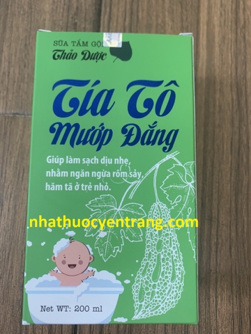 Sữa tắm gội thảo dược Tía Tô Mướp Đắng 200ml