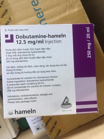 Dobutamine Hameln 12.5mg/ml lọ 20ml