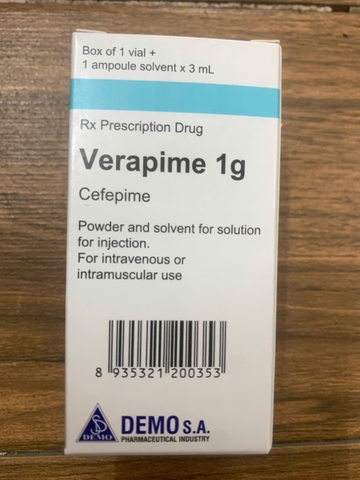 Verapime 1g tiêm