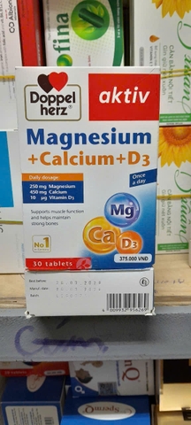 Magnesium + Calcium + D3 Doppel Herz