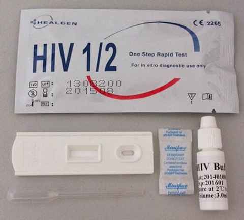 Test chẩn đoán HIV Rapid Test Strip Healgen