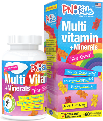 PN Kids MULTI VITAMIN+MINERALS FOR GIRLS hộp 60 viên