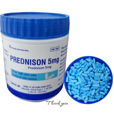 PREDNISON 5MG chai 500 viên