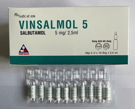 Vinsalmol 5mg/2.5ml khí dung