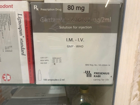 Gentamicin Kabi 80mg/2ml