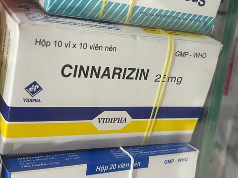 Cinnarizin 25mg Vĩnh Phúc