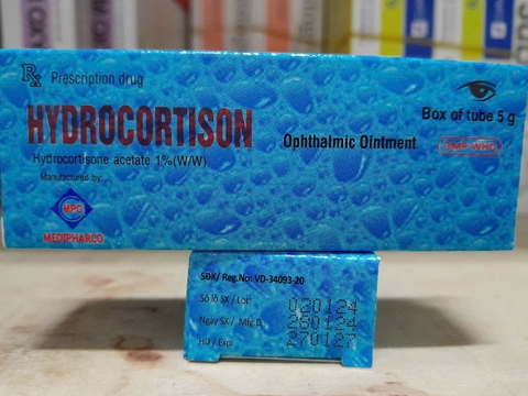 Thuốc mỡ tra mắt Hydrocortison 1%