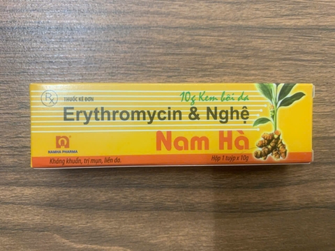 Kem Erythromycin & Nghệ Nam Hà