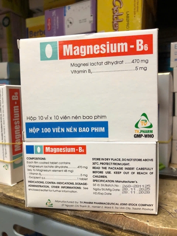 Magnesium B6 Trà Vinh