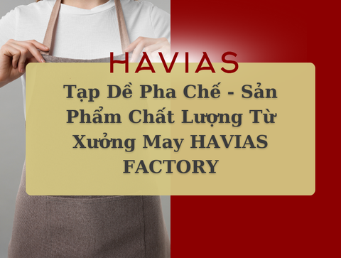 Tạp Dề Pha Chế - Sản Phẩm Chất Lượng Từ Xưởng May HAVIAS FACTORY