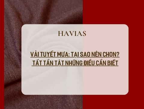 Vải Tuyết Mưa: Tại Sao Nên Chọn? Tất Tần Tật Những Điều Cần Biết
