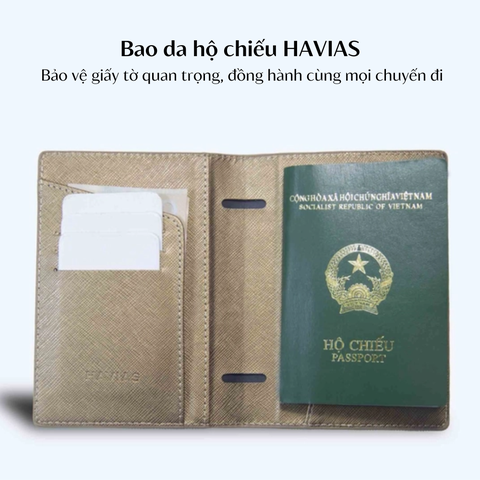 Bao da hộ chiếu HAVIAS: Bảo vệ giấy tờ quan trọng