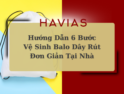 Hướng Dẫn 6 Bước Vệ Sinh Balo Dây Rút Đơn Giản Tại Nhà