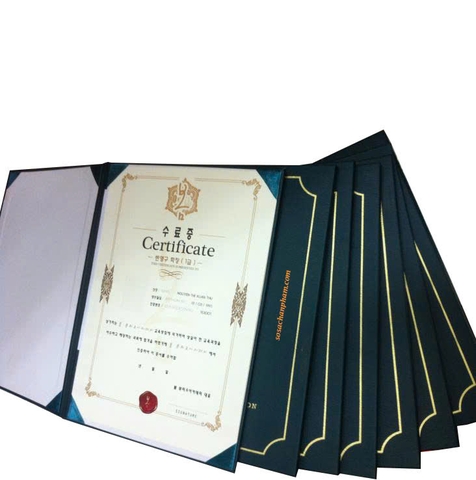 Top 3 Bìa chứng chỉ da cao cấp - Vinh danh thành quả