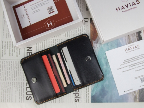 Ví Da Harp2 Mini Wallet Havias Flatlay