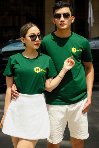 Couple Áo Thun Cotton HAVIAS LOG