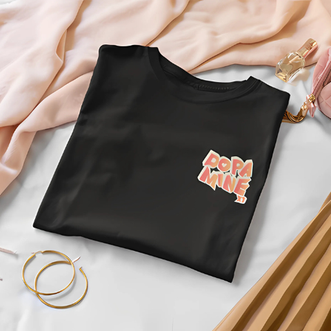 [TUỲ CHỈNH THIẾT KẾ THEO YÊU CẦU] Áo thun couple DOPAMINE form rộng tay lỡ cotton 100% CARINAMY