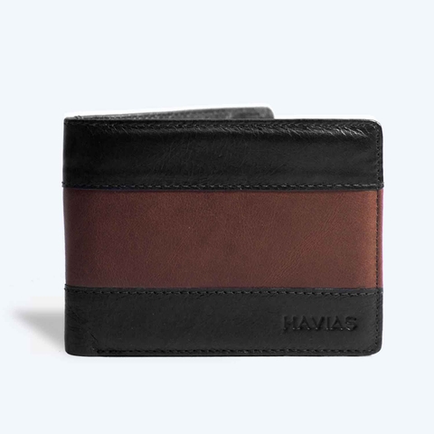 Ví ngang da bò FLAG Wallet
