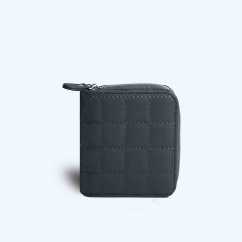 Ví gấp Zipped SQUARE Xám