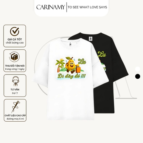 Áo thun SUMMER PEAR form rộng tay lỡ cotton 100%