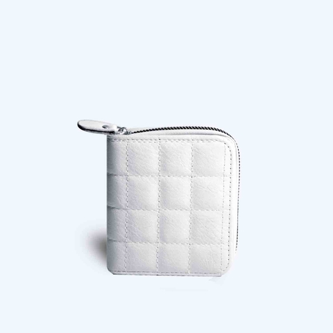 Ví gấp Zipped SQUARE Xám