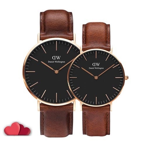 Daniel Wellington Classic Black ST Maves Couple 36mm/40mm