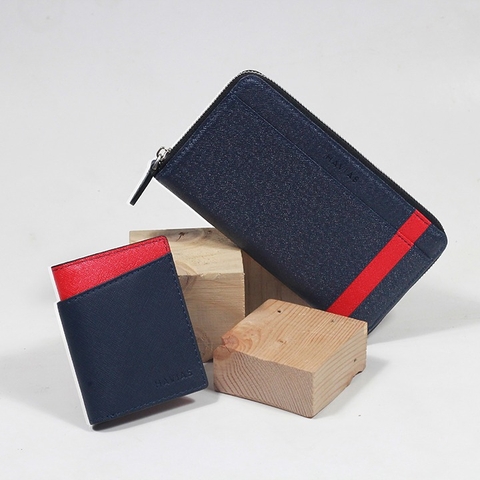 Couple Ví The Viva & Seashell Wallet Navy Blue