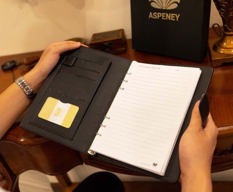 Sổ da Mill cao cấp ASPENEY Notebook